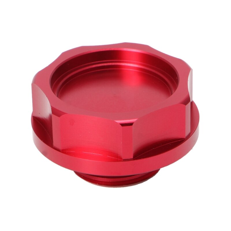 Aluminum Automobile Vehicle Oil Cap Fuel Tank Oil Cover Engine Oil Filler Cap X6HF: Red