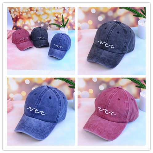 1PC Sports Hats Sea Wave Baseball Cap Unisex Dad Hats Sports Hats Women Men