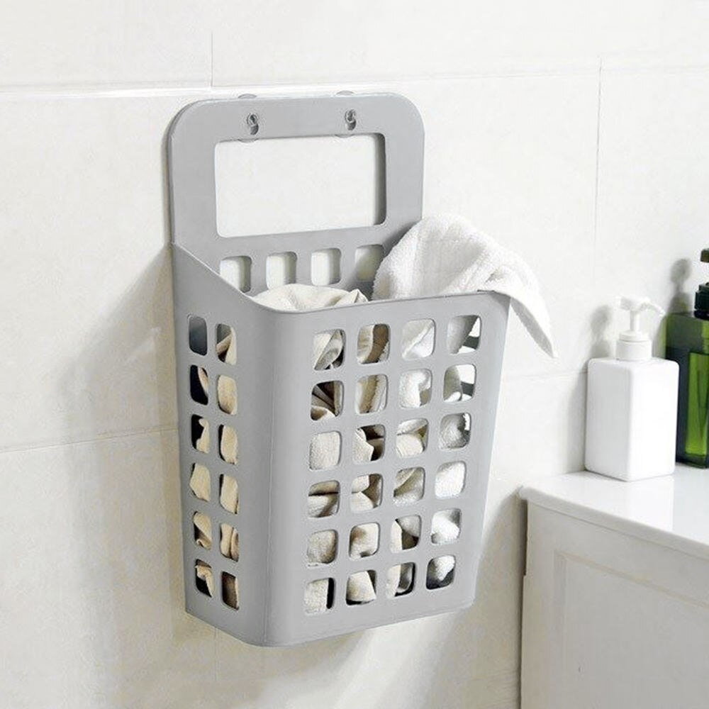 1pc grotere aan de muur bevestigde wasmanden, huishoudelijke containers, grote wasmand, opberghouder, wasorganizer