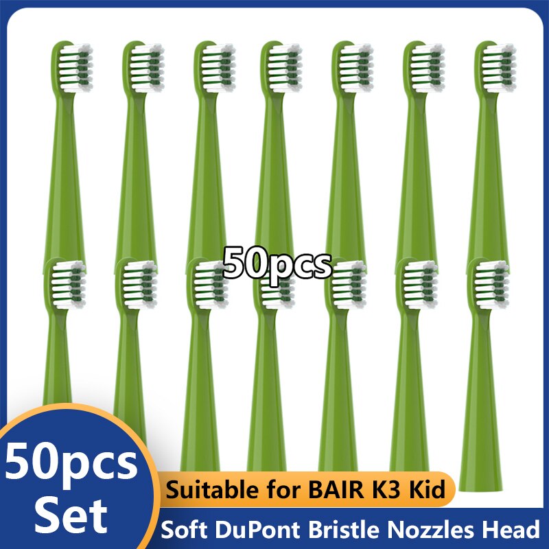 20/50pcs Replacement Toothbrush Heads for BAIR K3 Kid Sonic Electric Tooth Dental Clean Brush Nozzles Heads Toothbrush Heads