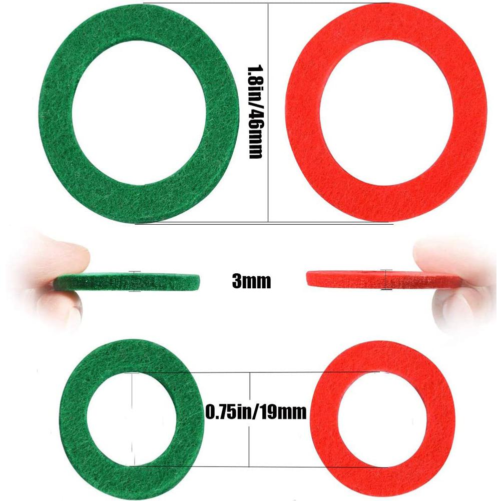 30 pcs Battery Terminal Anti Corrosion Fiber Washers Battery Terminal Protector Pads Automobile Fiber Washers Green/Red