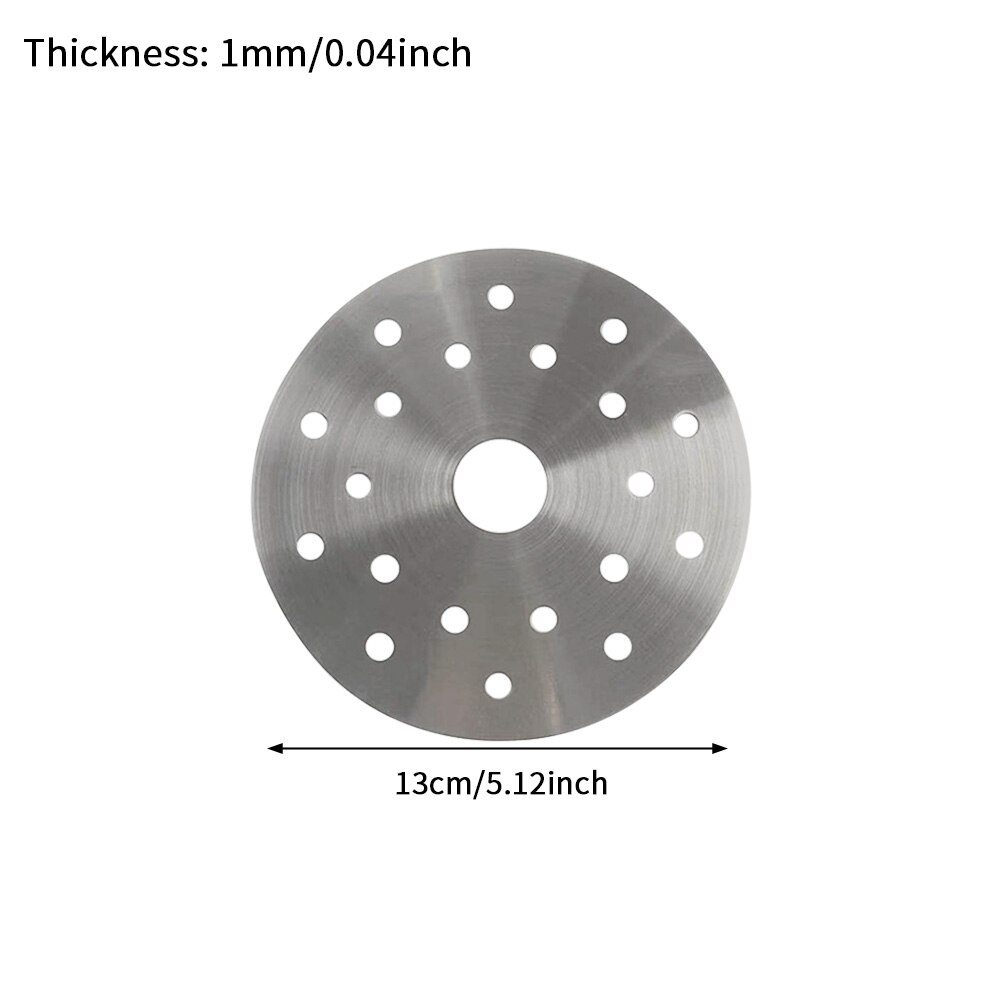 Induction Cooker Adapter Stewpot Round Stainless Steel Home Casserole Pot Saucepan With Holes Accessories Heat Diffuser Plate: 13cm