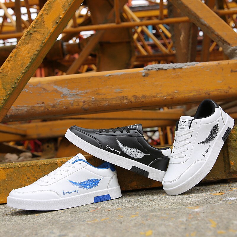 Klassieke Witte Sneakers Jongens Comfort Gevulkaniseerd Schoenen Mannen Casual Outdool Wandelschoenen