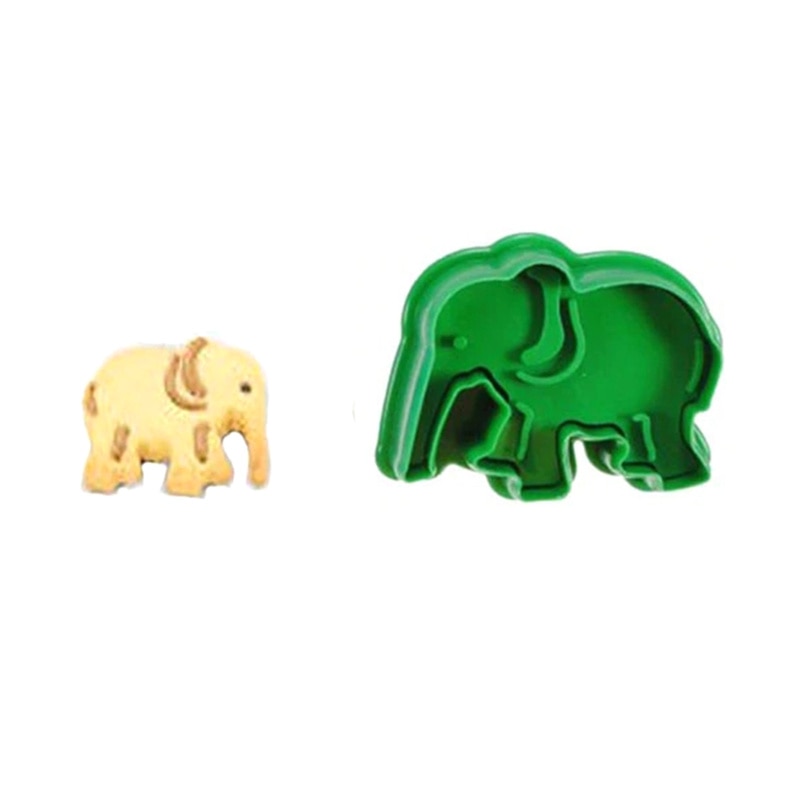 4 stk / sett informasjonskapsler stempelkutter kjeksformer 3d plastdyr fondant kakeformer stempler diy baking bakeware dekorasjonsverktøy