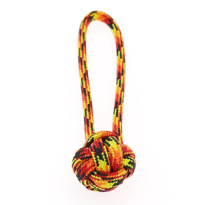 Hand Gevlochten Paracord Knopen Diy Sleutelhanger Camping Survival Gereedschap: orange color