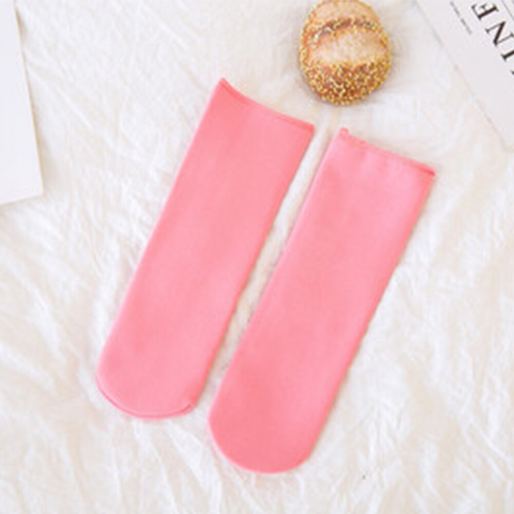 Winter Plus Cotton Blend Thickening Kids Thermal Warm Socks Children Toddler Baby Girls Boys Floor Socks For 3-12 Years Old: pink