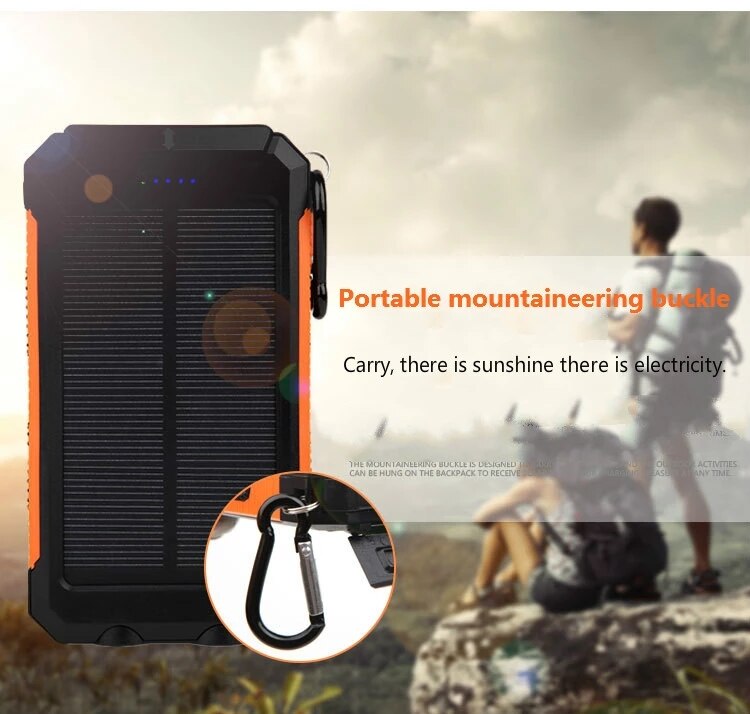 Solar Power Bank 80000Mah Draagbare Opladen Poverbank Externe Batterij Oplader Powerbank 80000Mah Voor Alle Smartphones