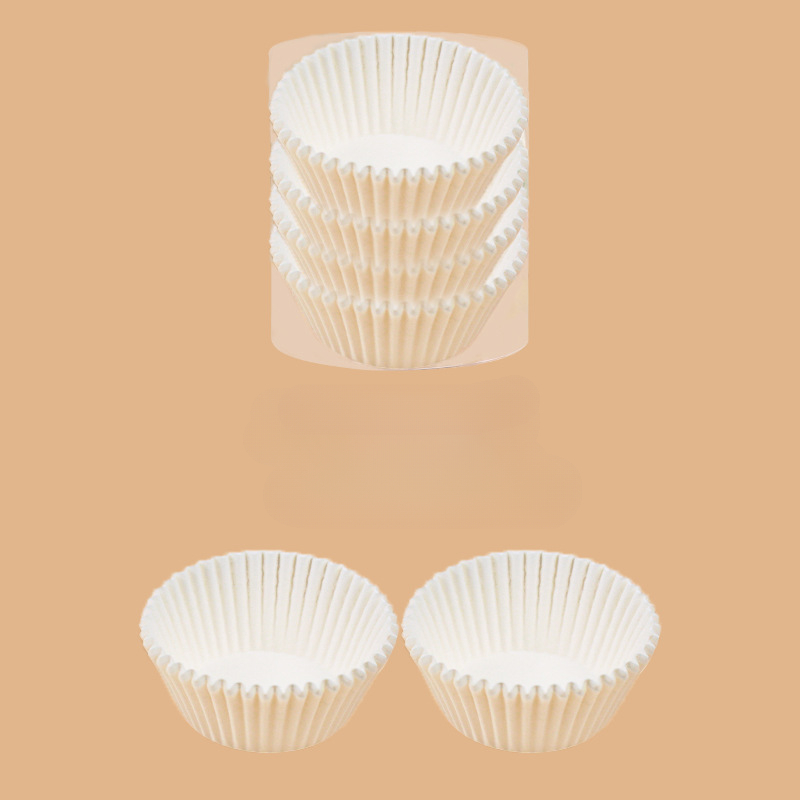 400 stuks taartpapierhouder cirkel bakpapier lade cupcake liners kopjes pan party muffin wegwerp kersttaart papierlade