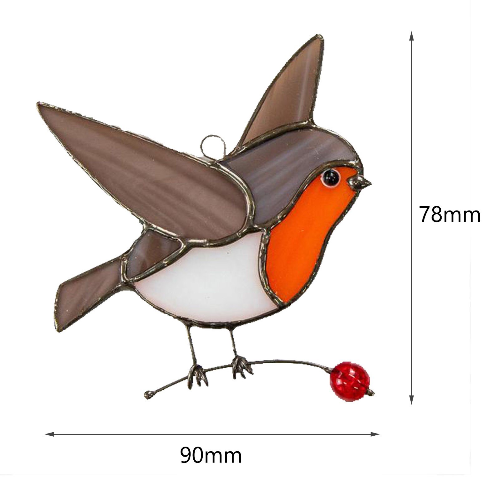 Mini Stained Bird Glass Window Hangings Acrylic Wall Hanging Birds Decor Room Accessories Scandinavian Decor Mothers Day: B