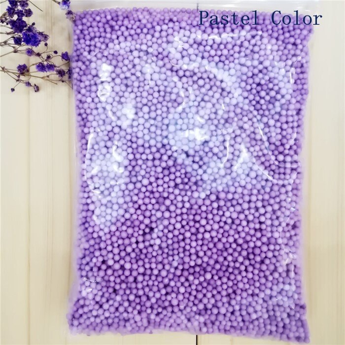 10000 stücke ~ 16000 stücke 2-3,5mm 4-6mm Polystyrol Styropor Kunststoff Pastell Schaum Mini Perlen ball DIY Schleim Assorted Farben Dekoration: 2-3.5mm Purple