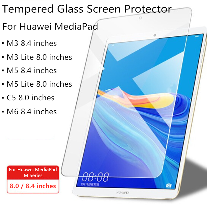 Gehard Glas Screen Protector Voor Huawei Mediapad M6 M5 M3 8.4 Inch Tablet Beschermende Film Voor M5 M3 Lite C5 8 Inch