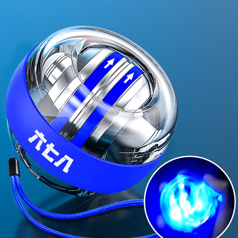 Rinforzo della palla da polso giroscopio rotazione del polso rotore palestra impugnatura ginnico giroscopio Fitness palla muscolo rilassamento Stress: B Blue light