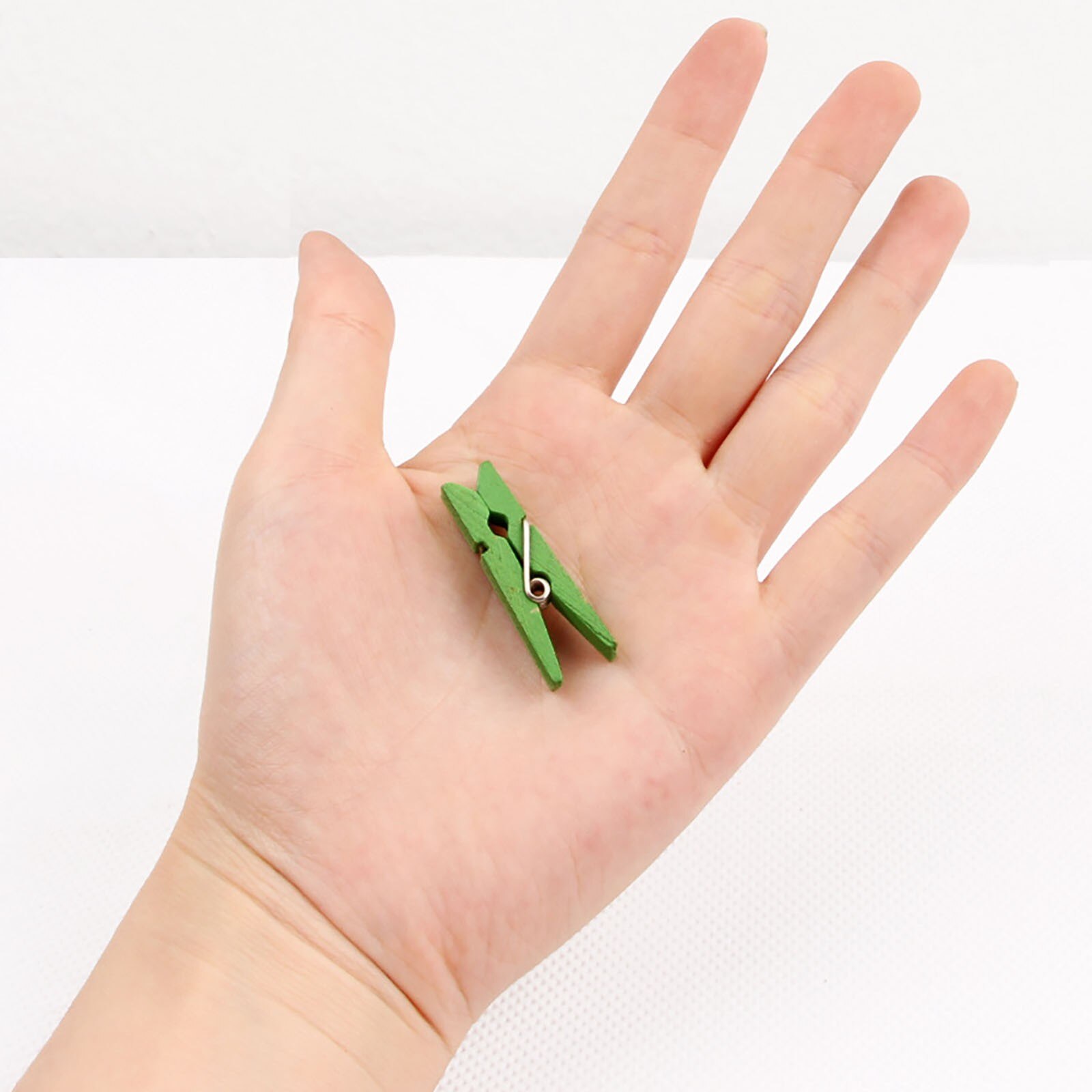 T #100 pièces Mini Clip en bois 1.4 pouces, petite taille, pinces à vêtements, pinces à linge, pinces à Photo multicolores, artisanat, accessoires de Scrapbooking