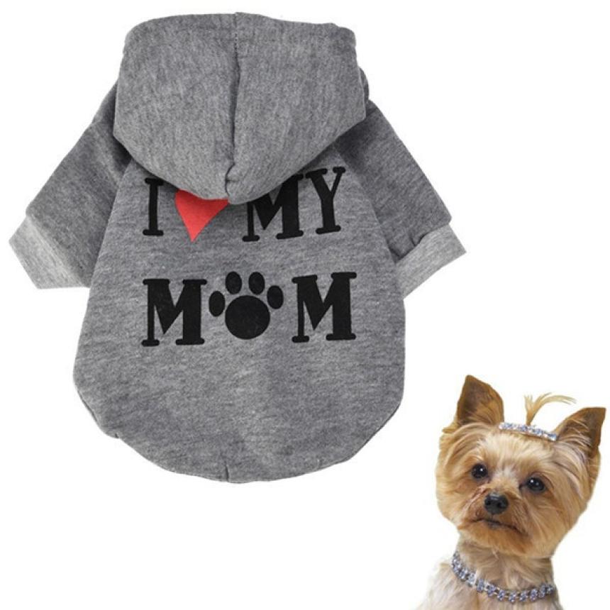 Thicken Dog Clothes Winter Puppy Dog Costume Pet Clothing For Small Medium Dogs Hoodie Coat Warm Cat Dogs Costume York #: Gray / S