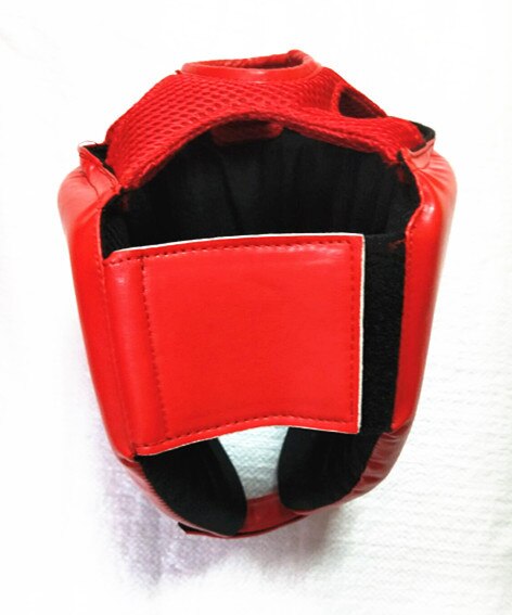 Neue Boxen Helm verrotten Kopfbedeckungen Einstellbare Sanda Kickboxen Muay thailändisch unisex Kopf Schutz halb-abgedeckt Keine Maske Gesicht Schutz