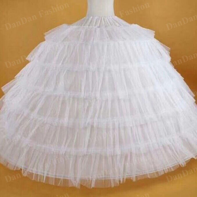 Verkoop 6 Hoops Grote Witte Petticoat Super Pluizige Crinoline Slip Onderrok Voor Trouwjurk Bruidsjurk