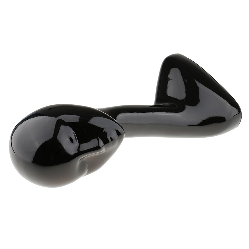 2pcs Female Mannequin Head Model Wig Hair Display Stand - Black - Long Neck - 19 inch Tall