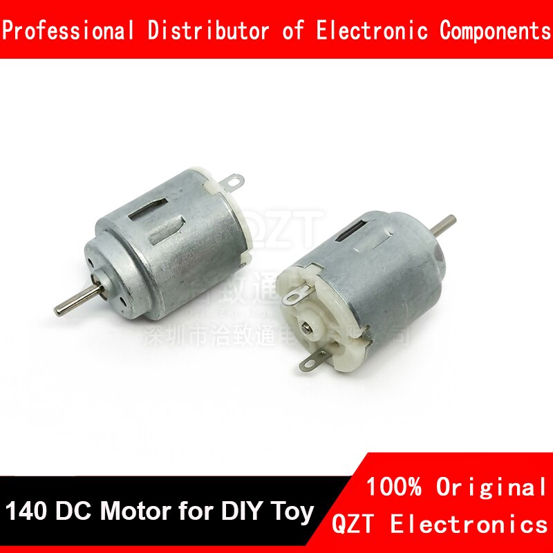 Pequeño micromotor R140, pequeño ventilador Circular de alta velocidad, 3V-6V, DC, Motor para juguete DIY, 5 piezas, 140