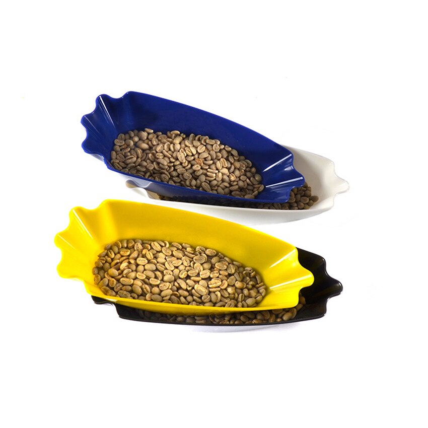 Plastic Coffee Bean Baking Tray Snack Fruit Serving Tray Cafe Display Tray Serving Display Plate Coffee Tools Accessories