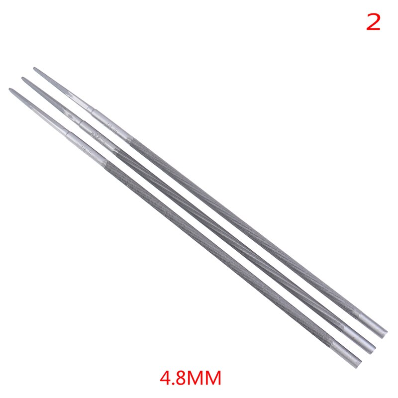 Limas de cadena de sierra, afilador de acero al carbono, motosierra, 4,0/4,8/5,5mm, 3 uds.: 4.8mm