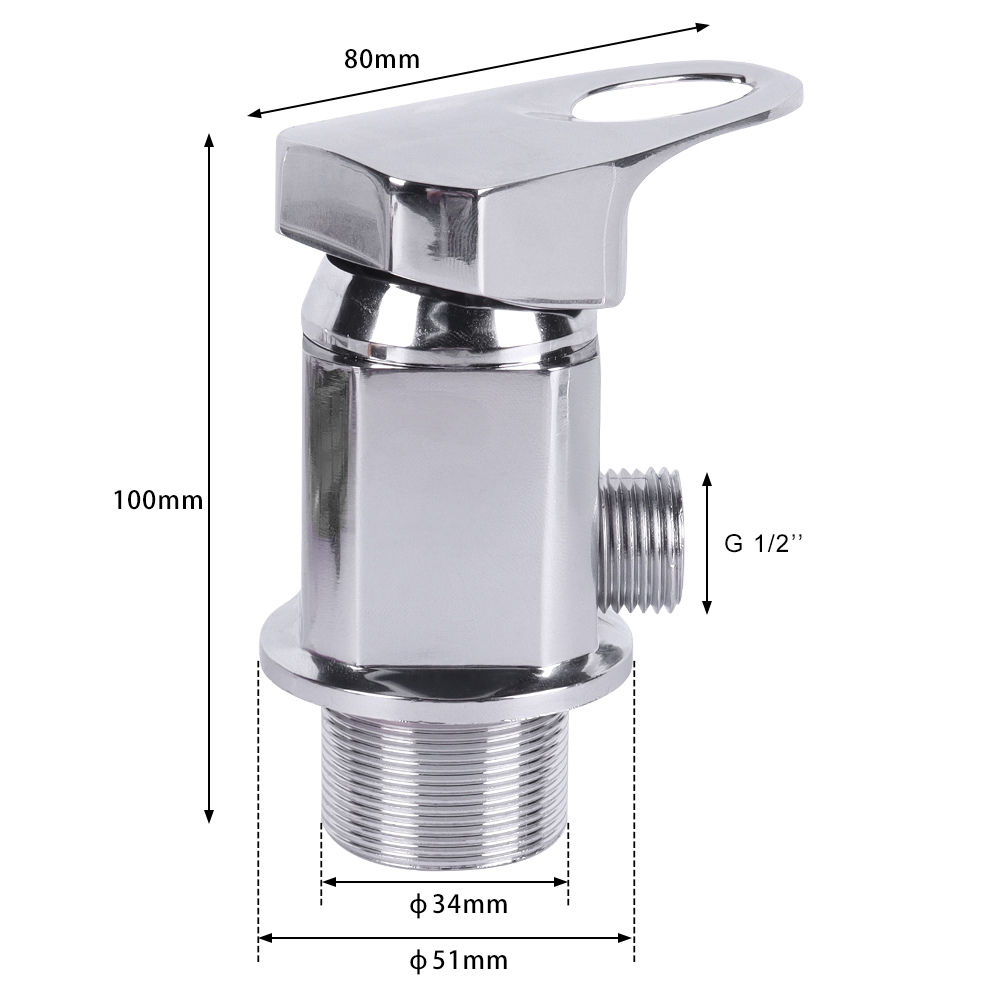 Stainless Steel RV Shower Mixer Tap Outlet 1/2" &Cold Non Microswitched Campervan Camper Van Accessories