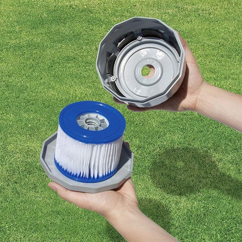 1/2/4 Stück Ersatz-Schwimmbadfilter für Bestway Flowclear Größe VI SI Filterkartusche Lay-Z-Spa – Miami Vegas Palm Spring