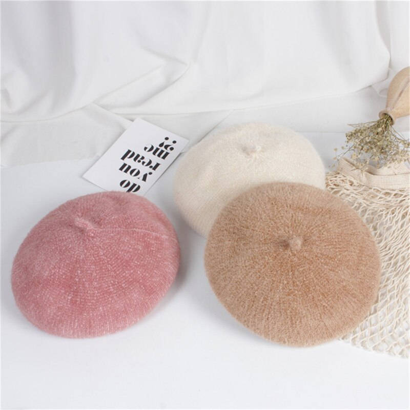 baby låve jenter lue beret vintervarmere fransk kunstner luer ski caps