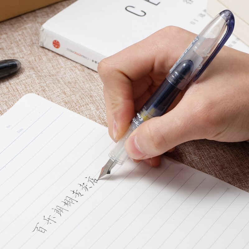 PILOT SPN-20F PETIT Mini Fountain Pens Fine Tip Writing Calligraphy Colorful Transparent Body Portable Pocket Pen