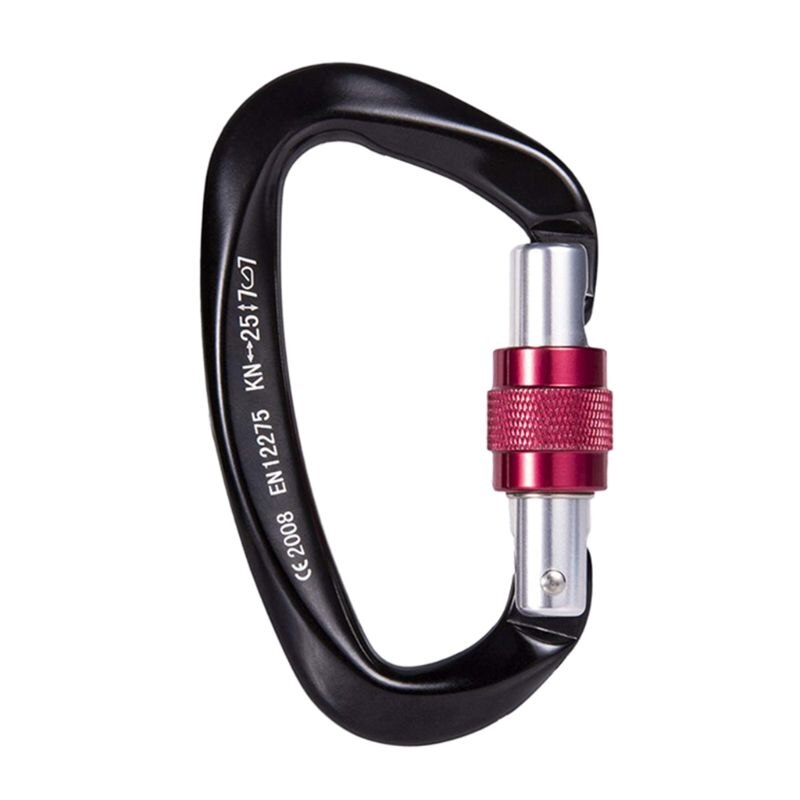 Climbing Carabiner 25KN Heavy Duty Strong Hook for Rock Climbing