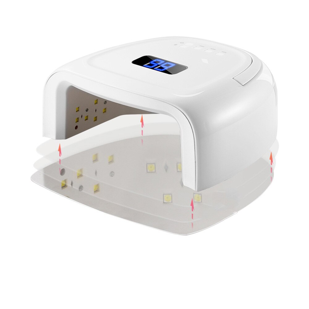 Lámpara LED de uñas recargable de luz roja, secador de esmalte de Gel inalámbrico, luz de curado UV, lámparas de pedicura, lámpara inalámbrica para manicura