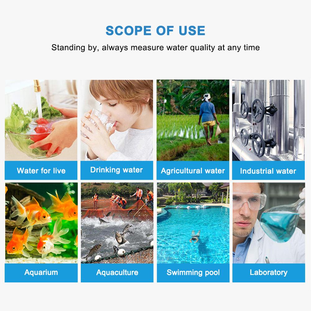 3 in 1 pH ORP TEMP Meter Water Detector Multi-parameter Digitale Tri-Meter Water Monitor tester