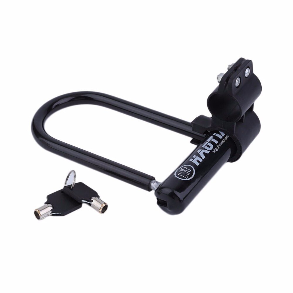 Universal Bike Bicycle Cycling Steel Anti Theft Bicycle Perfect Security U Lock Cycling Safety Accessory + Mounting Bracket Key