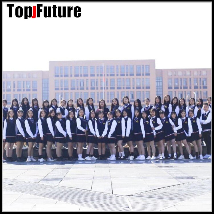 knitted vest crown embroidery JK uniform student uniform vest class uniform graduation photo clothing school Uniform Cardigans