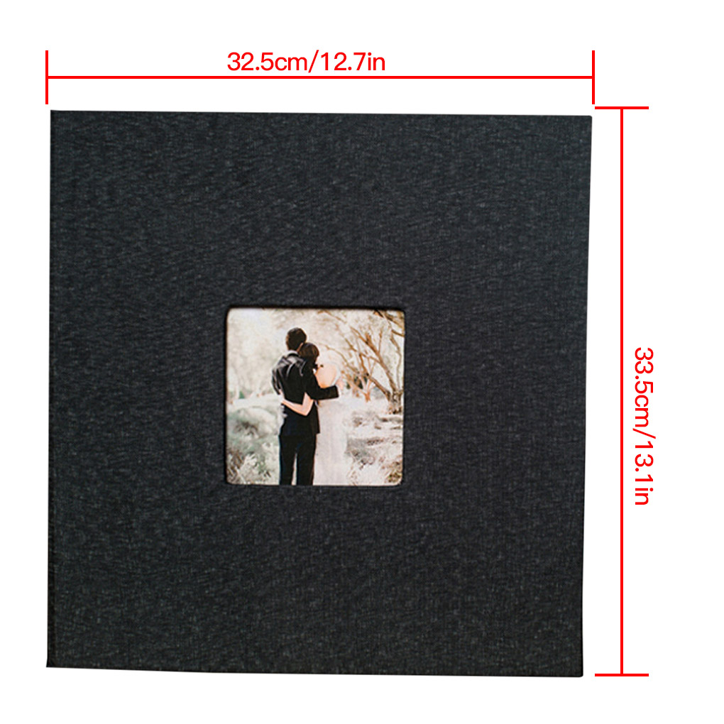 Cloth Cover Self-stick Photo Album Handmade DIY Scrapbook Home Anniversary Picture Album