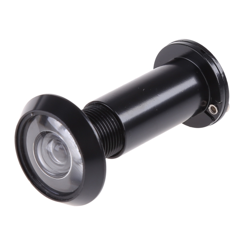 Hidden Security Door Viewer Peephole for front Door with Privacy Cover Optical Glass Lens with Unobstructed View N1HF: BK