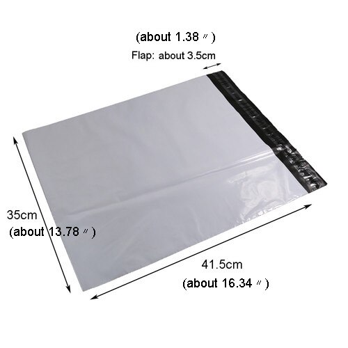 50 st plast kuvertpåse bud förvaringspåsar självhäftande plast express poly postpåsar brevpapper kuvert: 50 st 35 x 45cm