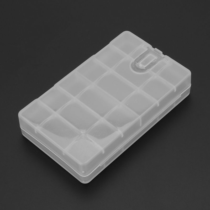 Hard Plastic Transparante Opbergdoos Case Cover Houder Voor Aa/Aaa Batterij