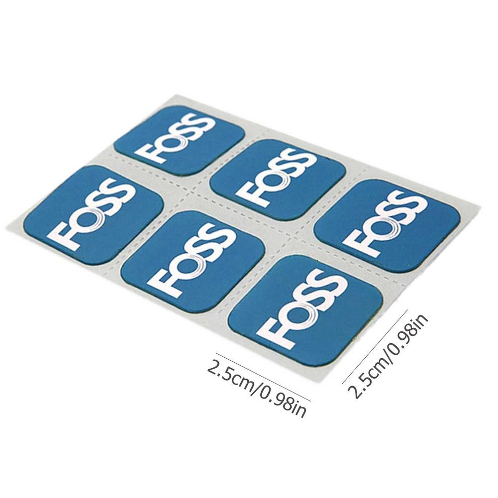 6 st foss gummi punkteringslappar cykel däck däck slang reparation cykel patch kit utan lim cykel inner slang punkteringsverktyg