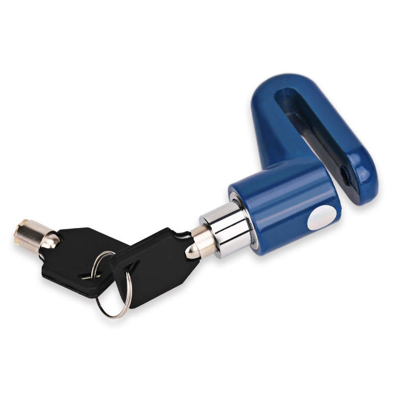 Motorcycle Lock Security Anti Theft Bicycle Motorbike Motorcycle Disc Brake Lock Theft Protection for Scooter Safety Bike Lock: Blue
