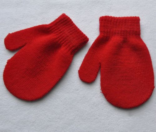 Inverno Luvas Quentes Mittens Luvas de Algodão Macio Da Criança Do Bebê Pena Crianças Luvas De Toque Suave Das Meninas Dos Meninos Inverno Quente Um Tamanho 7 cor