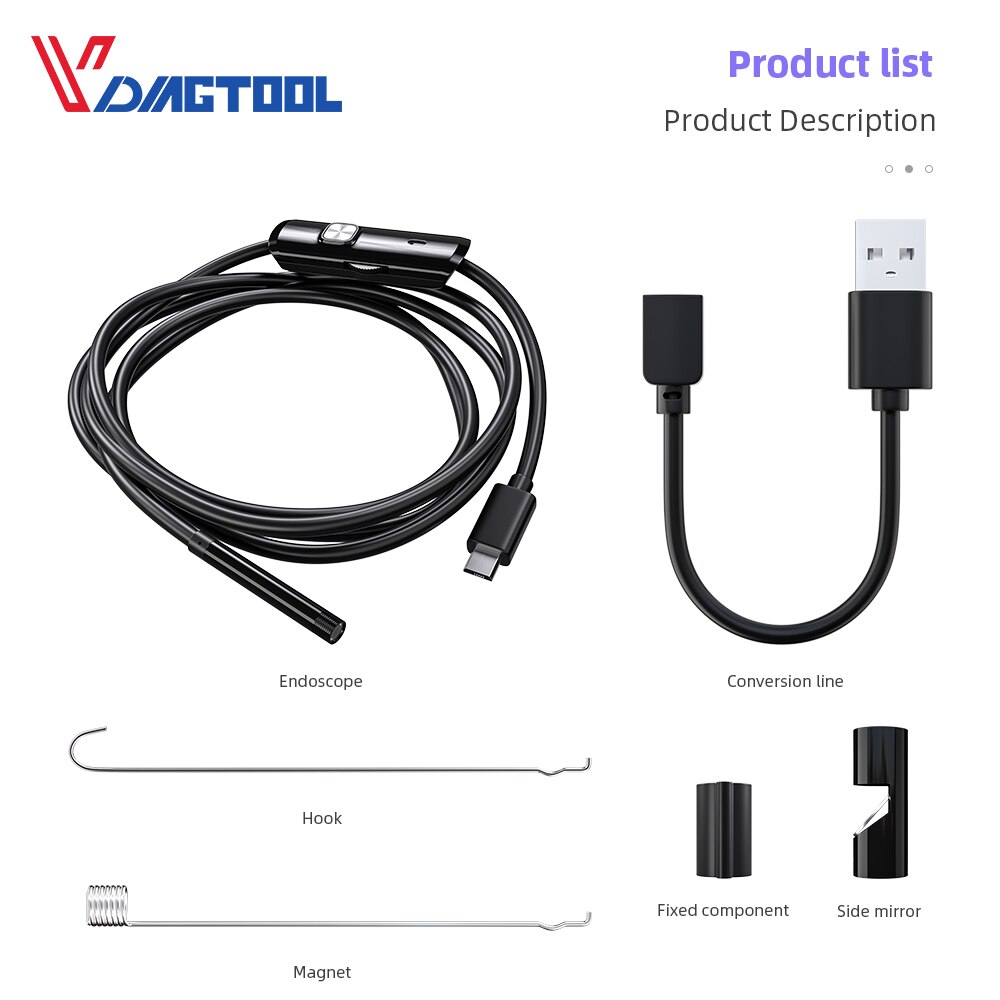 Endoscope Flexible Camera Endoscopio USB for Android/PC Notebook with 6 LEDS 5.5MM/7MM Waterproof Inspection Borescope