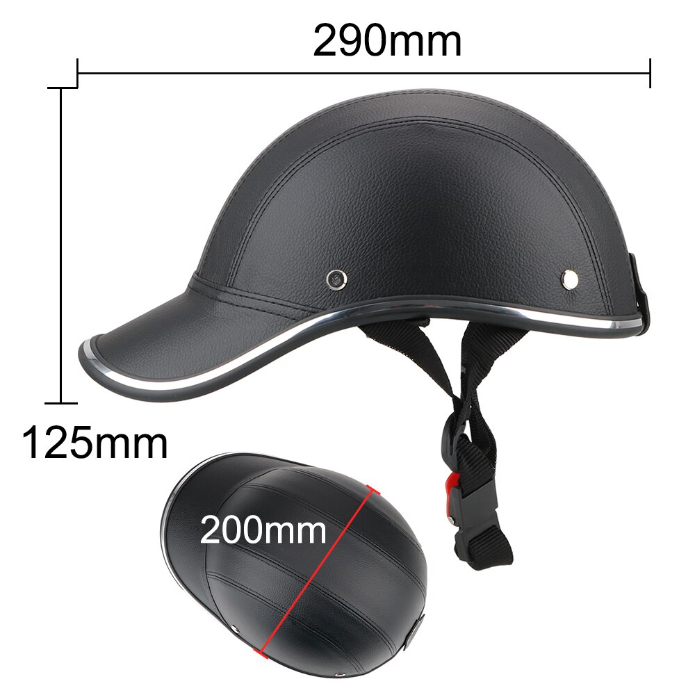 Moto demi casque casquette de Baseball StyleHalf visage Scooter électrique Anti-UV casque de sécurité