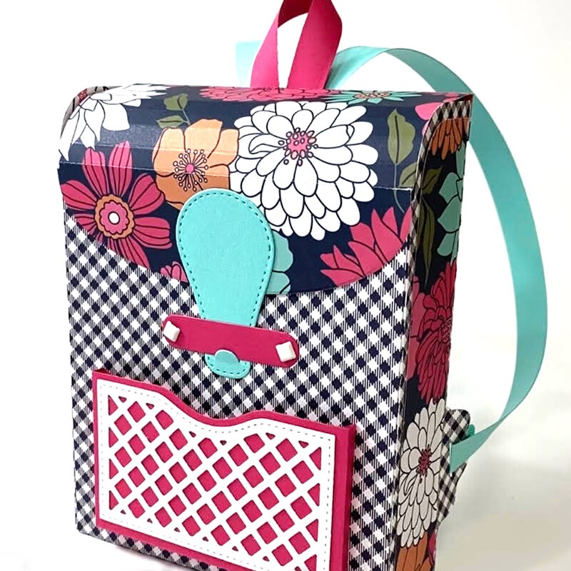 Fondo de hoja troquelado panal ondulado Slimline Framelit mochila troquelado Metal troqueles para DIY Scrapbooking tarjeta hacer artesanías