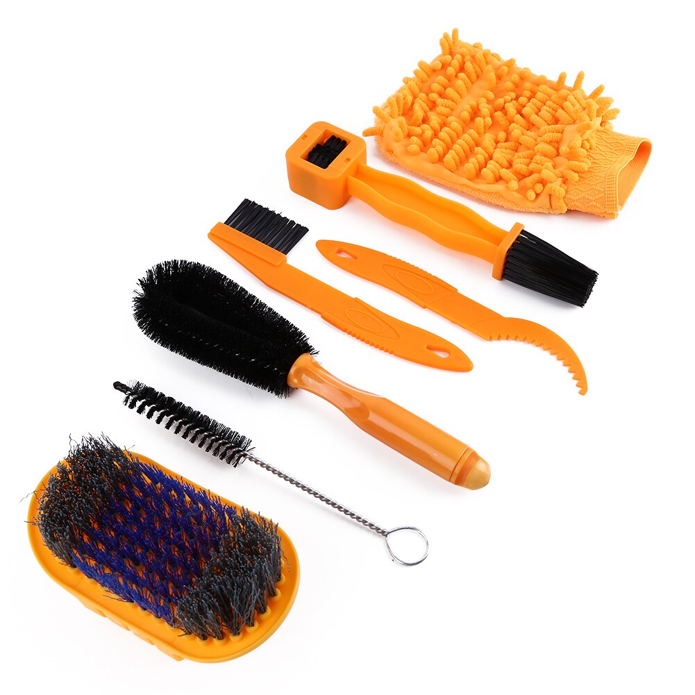 3pcs Bicycle Chain Cleaner Kit Scrubber Brushes MTB Bike Wash Cycling Cleaning Bicycle Repair Maintenance Tools Bike Accessories: 7PCS kits