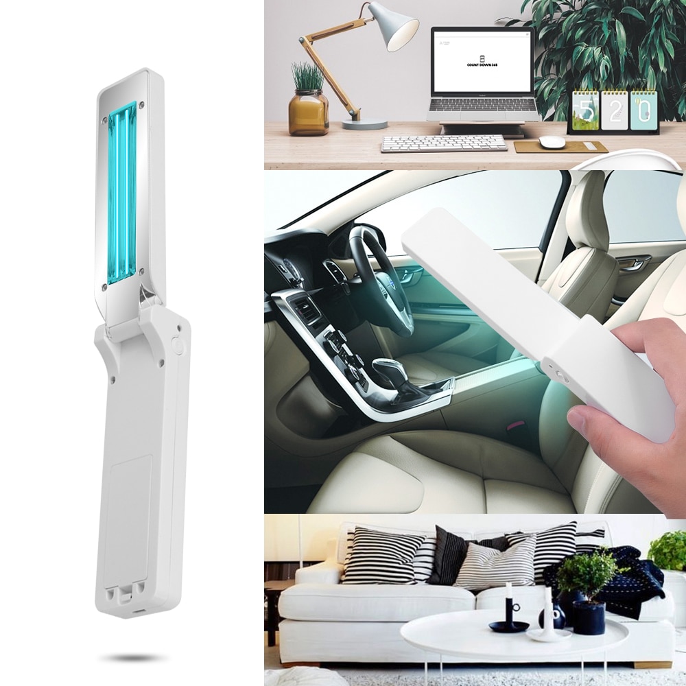 UVC Sterilizer Lamp Portable Ultraviolet Disinfection Germicidal Light Travel Sterilizing Lights Household
