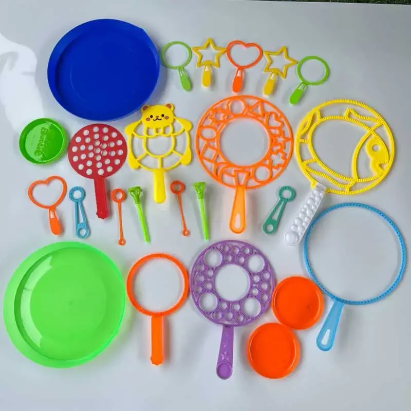 Bubble Machine Blowing Bubble Tool Soap Bubble Maker Blower Set Big Bubble Dish Outdoor Funny Toys For Children Bubble Wand