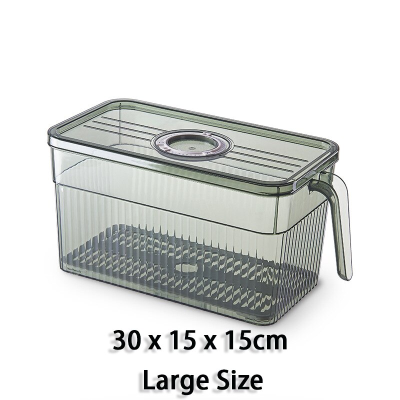 Kitchen Food Storage Box Large Food Container Fridge Storage Box Fridge Container Fruits Container Vegetable Storage Container: 1Pcs Large Size
