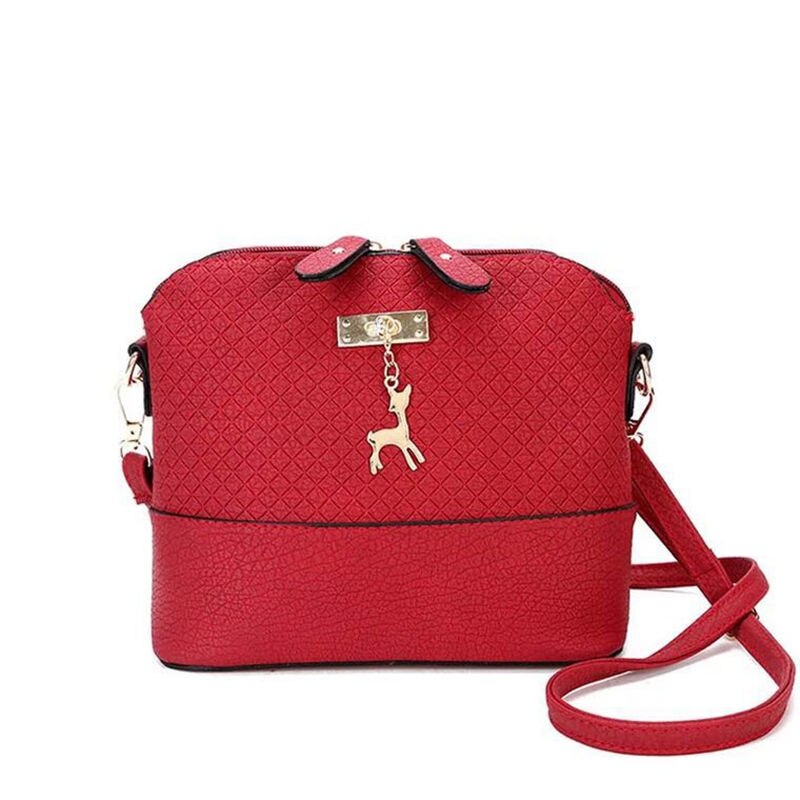 ! charm women Messenger Bags Mini Bag With Deer Toy Shell Shape Bag Women Shoulder Bags