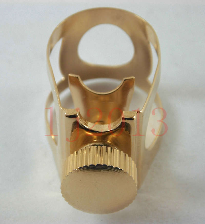 1 Uds. Partes de saxofón: perfecta y bonita ligadura de saxofón Alto abrazadera de cabeza de flauta de baquelita