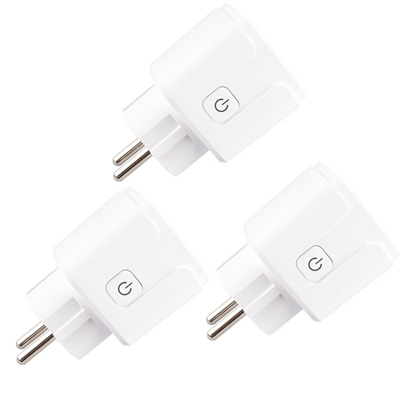 Wifi Smart Plug EU/US Smart Socket Smart Timer 16A Wifi Plug Voice Control Work With For Siri Alexa Google Assisitant: 3Pcs EU